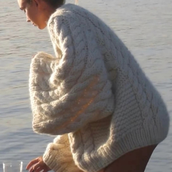 Sweaters - Vintage Knitted Women Pullover O-neck Full Sleeves Twist Female Sweater
